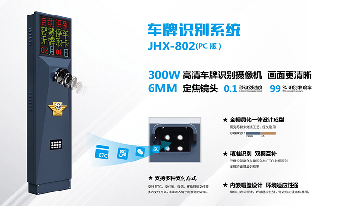 车牌识别系统JHX802（PC版）